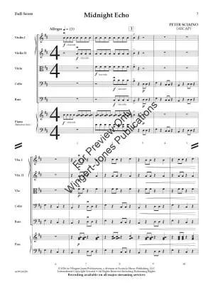 Midnight Echo - Sciaino - String Orchestra - Gr. 1.5