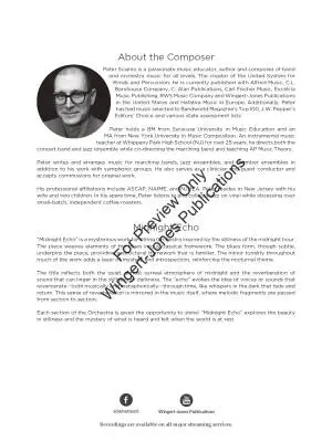 Midnight Echo - Sciaino - String Orchestra - Gr. 1.5