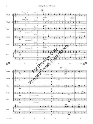 Midnight Echo - Sciaino - String Orchestra - Gr. 1.5