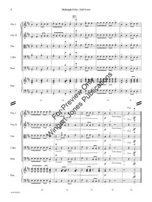 Midnight Echo - Sciaino - String Orchestra - Gr. 1.5