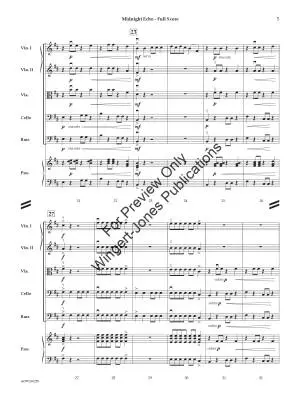 Midnight Echo - Sciaino - String Orchestra - Gr. 1.5