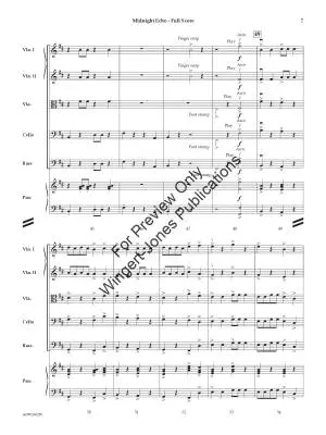 Midnight Echo - Sciaino - String Orchestra - Gr. 1.5