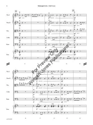 Midnight Echo - Sciaino - String Orchestra - Gr. 1.5