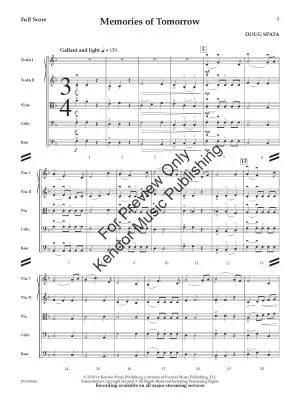 Memories of Tomorrow - Spata - String Orchestra - Gr. 2.5