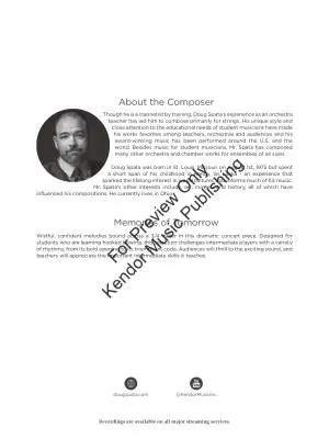 Memories of Tomorrow - Spata - String Orchestra - Gr. 2.5