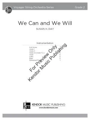 We Can and We Will - Day - String Orchestra - Gr. 2
