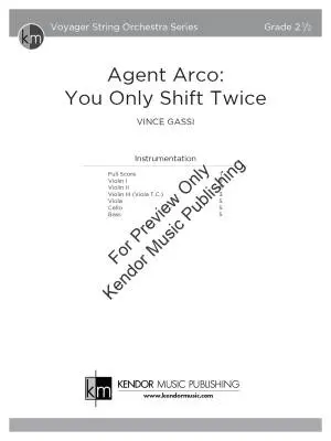 Agent Arco: You Only Shift Twice - Gassi - String Orchestra - Gr. 2.5