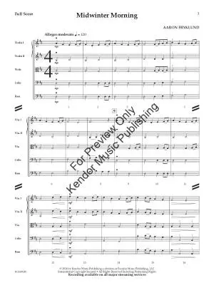 Midwinter Morning - Fryklund - String Orchestra - Gr. 2