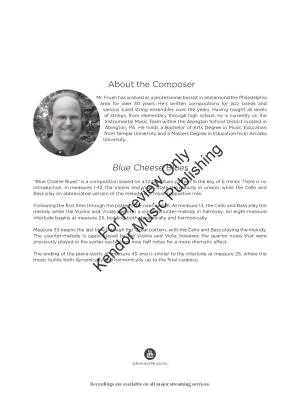Blue Cheese Blues - Frueh - String Orchestra - Gr. 0.5