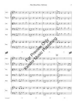 Blue Cheese Blues - Frueh - String Orchestra - Gr. 0.5