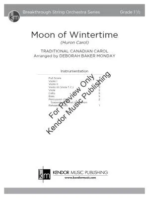 Moon of Wintertime - Monday - String Orchestra - Gr. 1.5