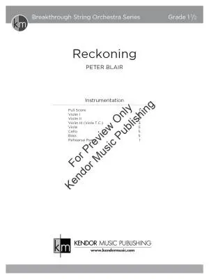 Reckoning - Blair - String Orchestra - Gr. 1.5