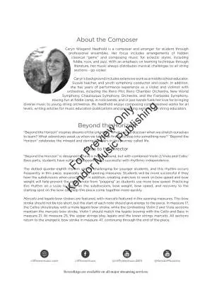 Beyond the Horizon - Neidhold - String Orchestra - Gr. 1.5