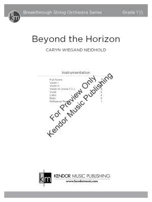 Beyond the Horizon - Neidhold - String Orchestra - Gr. 1.5