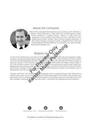 Shadow and Flame - Arnett - String Orchestra -  Gr. 1