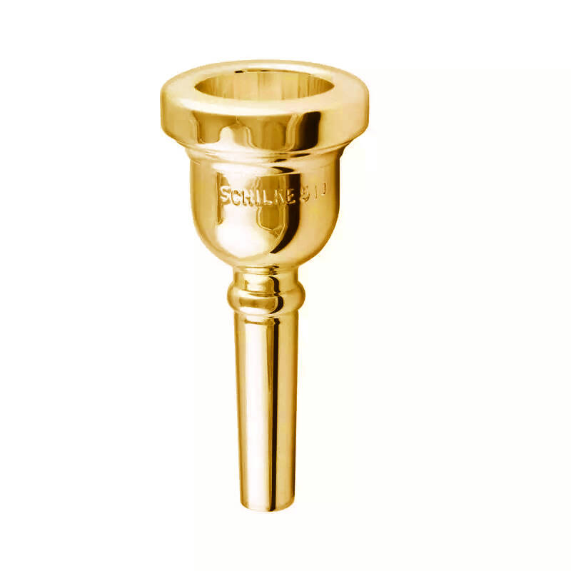 Gold Plated Trombone Mouthpiece - Large Shank 51D