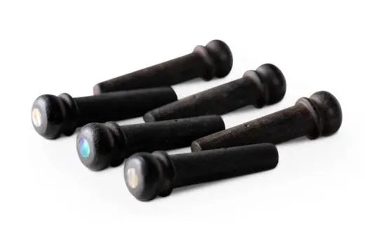 "Taylor Guitars - Ebony Bridge Pins with Abalone Dots" "Taylor Guitars - Ebony Bridge Pins with Abalone Dots"