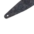 2.5\'\' Distressed Leather Series Guitar Strap - Black & Grey