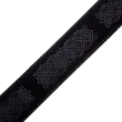 2.5\'\' Celtic Embossed Suede Guitar Strap - Black