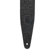 2.5\'\' Rebel Leathers Series Guitar Strap - Black
