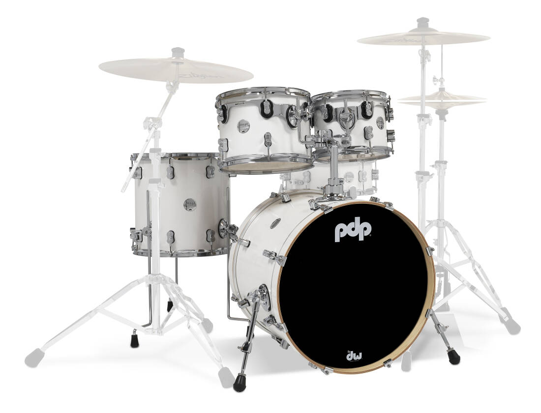 Concept Maple 4-Piece Shell Pack (20,10,12,14) - Pearlescent White