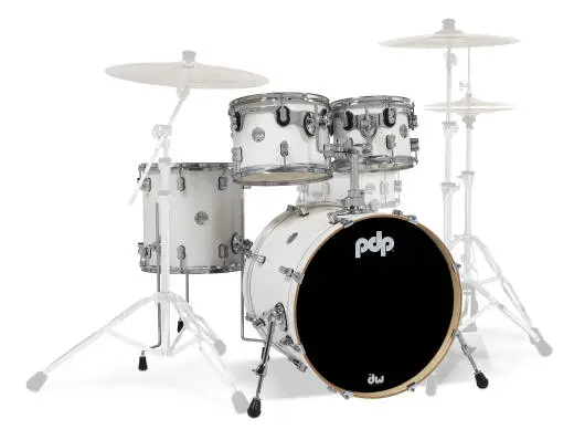 Pacific Drums - Concept Maple 4-Piece Shell Pack (20,10,12,14) - Pearlescent White