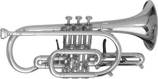 Getzen - Custom Bb Cornet with Copper Brass Bell - Silver-Plated