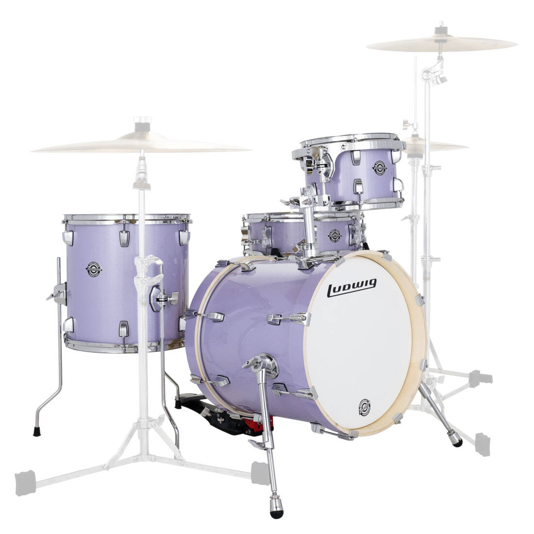 Breakbeats by Questlove 4-Piece Shell Pack (16,10,13,SD) - Lilac Sparkle