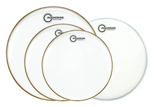Aquarian - Classic Clear Drum Head Pack - 12,13,16 plus TC14