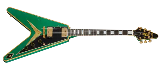 Gibson Custom Shop - Murphy Lab Heavy Aged Flying V Custom Electric Guitar with Hardshell Case - Teal Sparkle