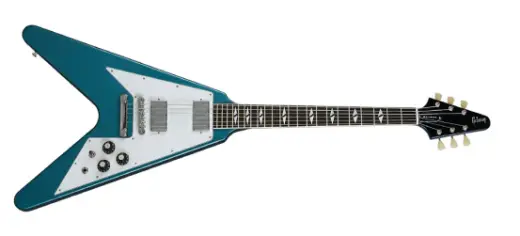 Gibson Custom Shop - 1969 Flying V Reissue Electric Guitar with Hardshell Case - Aqua Mist