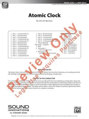 Atomic Clock - Bernotas - Concert Band (Flex-Band) - Gr. 0.5