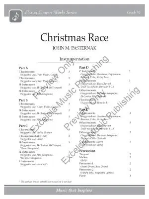 Christmas Race - Pasternak - Concert Band (Flex-Band) - Gr. 0.5
