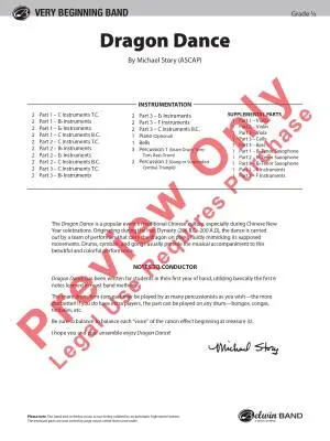 Dragon Dance - Story - Concert Band (Flex-Band) - Gr. 0.5