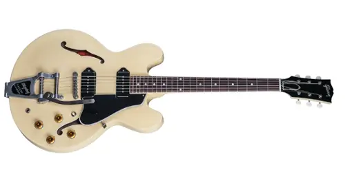 Gibson Custom Shop - 1959 ES-330 VOS Reissue with Bigsby Electric Guitar with Hardshell Case - Antique White