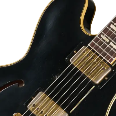 Murphy Lab Heavy Aged 1959 ES-345 Reissue with Bigsby Electric Guitar with Hardshell Case - Ebony