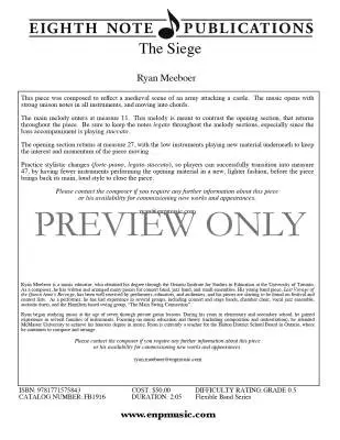 The Siege - Meeboer - Concert Band (Flex-Band) - Gr. 0.5