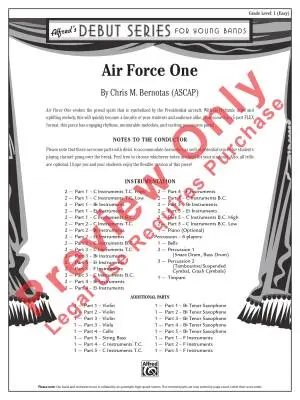 Air Force One - Bernotas - Concert Band (Flex-Band) - Gr. 1