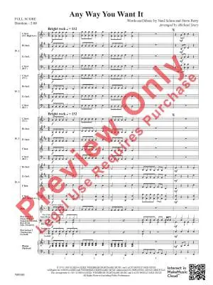 Any Way You Want It - Schon/Perry/Story - Concert Band (Flex-Band) - Gr. 1