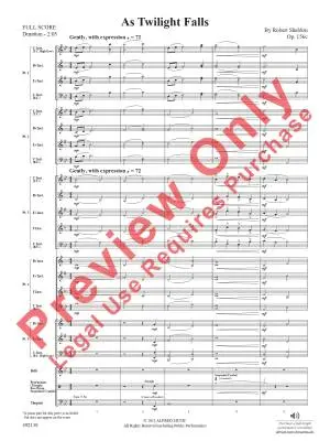 As Twilight Falls - Sheldon - Concert Band (Flex-Band) - Gr. 1.5
