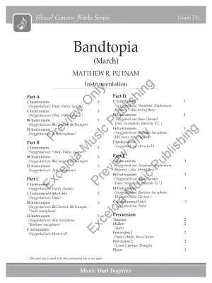 Bandtopia (March) - Putnam - Concert Band (Flex-Band) - Gr. 1.5
