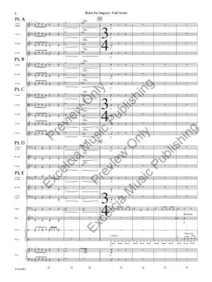 Brace for Impact - Huss - Concert Band (Flex-Band) - Gr. 1.5
