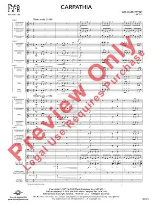 Carpathia - Owens - Concert Band (Flex-Band) - Gr. 1.5/2