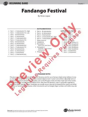 Fandango Festival - Lopez - Concert Band (Flex-Band) - Gr. 1