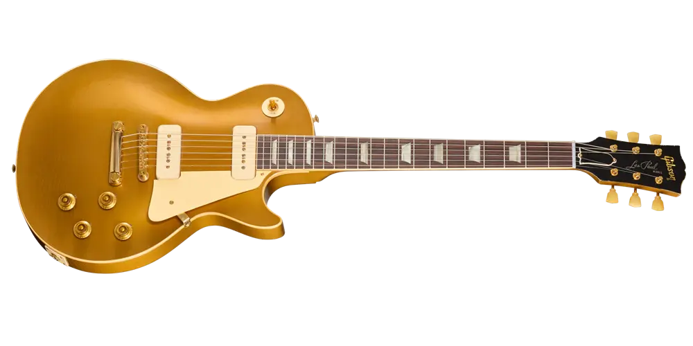 Light Aged 1956 Les Paul Standard Reissue Electric Guitar with Hardshell Case - All Gold