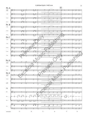 A Jubilant Spirit - Chambers - Concert Band (Flex-Band) - Gr. 1