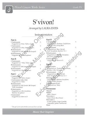 S\'vivon! - Estes - Concert Band (Flex-Band) - Gr. 1.5