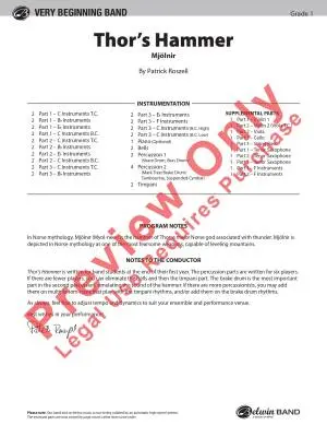 Thor\'s Hammer - Roszell - Concert Band (Flex-Band) - Gr. 1