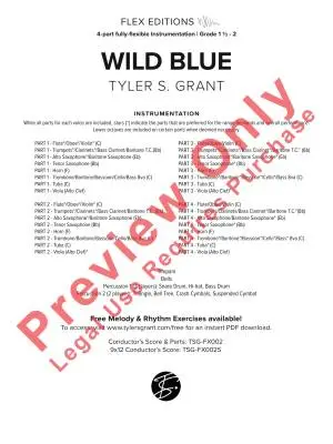 Wild Blue - Grant - Concert Band (Flex-Band) - Gr. 1.5