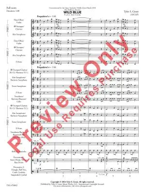 Wild Blue - Grant - Concert Band (Flex-Band) - Gr. 1.5